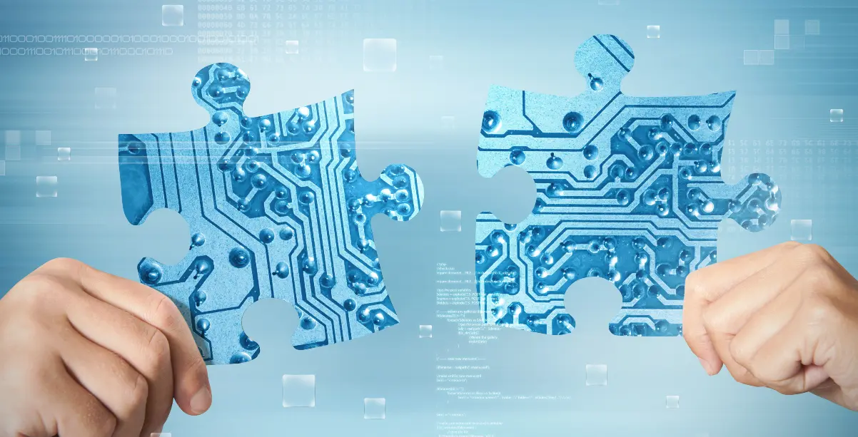 Two pieces of the puzzle that represent innovation in small business