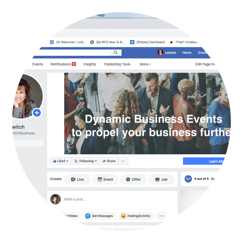 Leanne's private Facebook group.