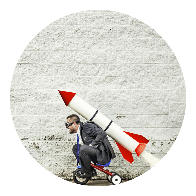 A businessman who is about to launch himself into the next level of business and personal growth.