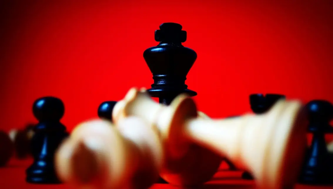 A chessboard representing small business strategy